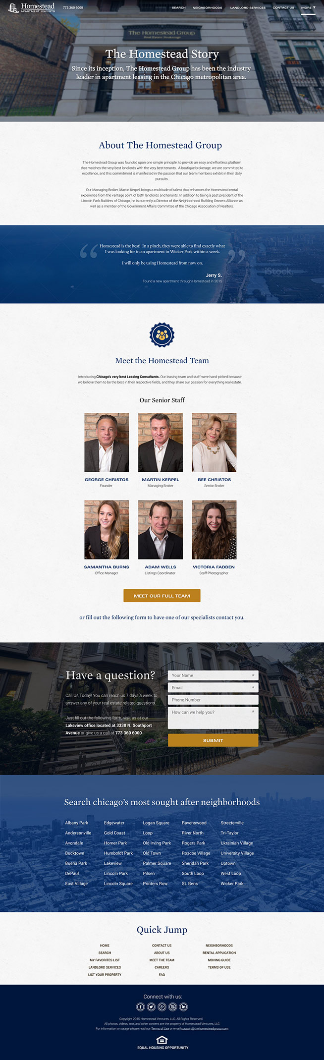 Homestead Group - Corporate Page