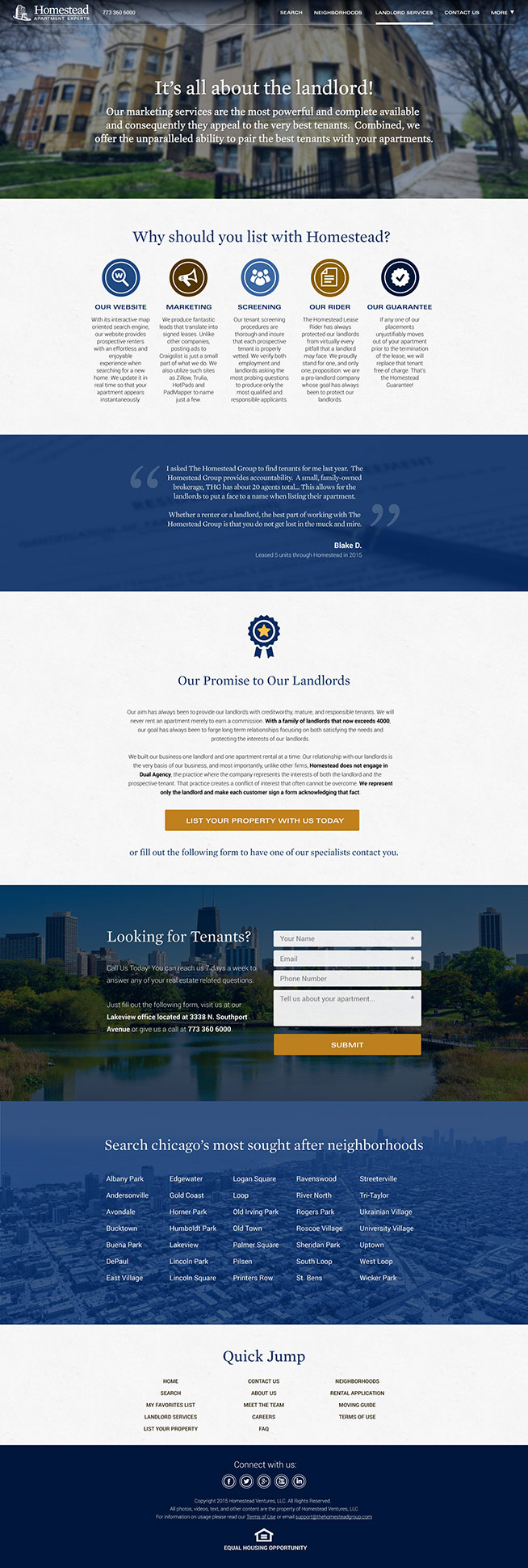 Homestead Group - Contact Page