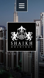 Shaikh Holdings Mobile Website Design