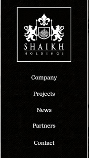 Shaikh Holdings Mobile Website Design