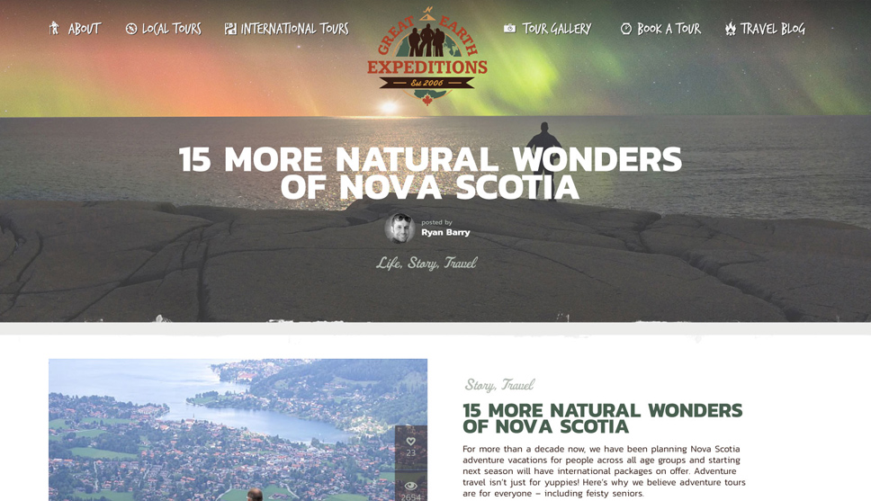Great Earth Expeditions Website