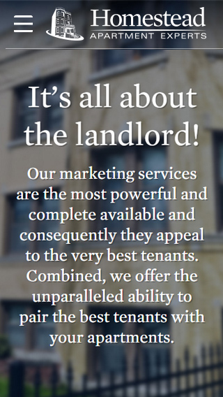 Homestead Group Real Estate Brokerage Mobile Web Design