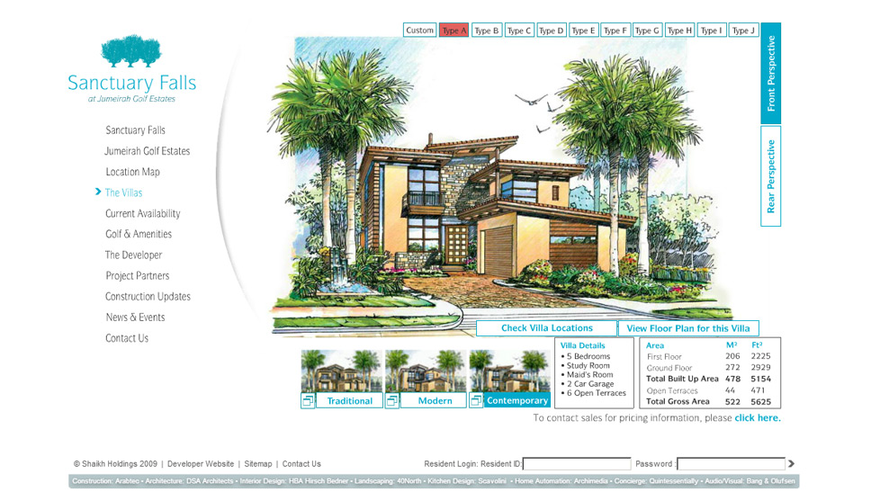 Sanctaury Falls Community Website Design
