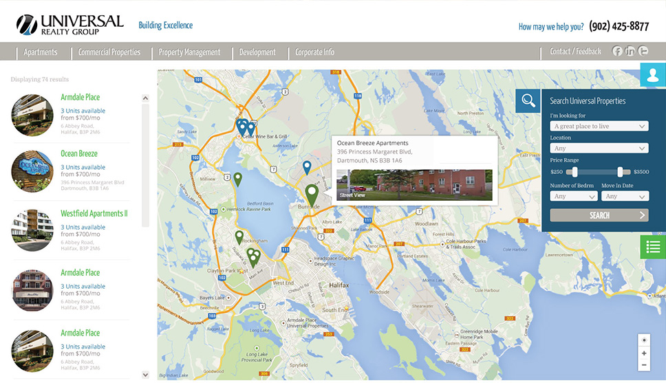 Universal Properties Web Design